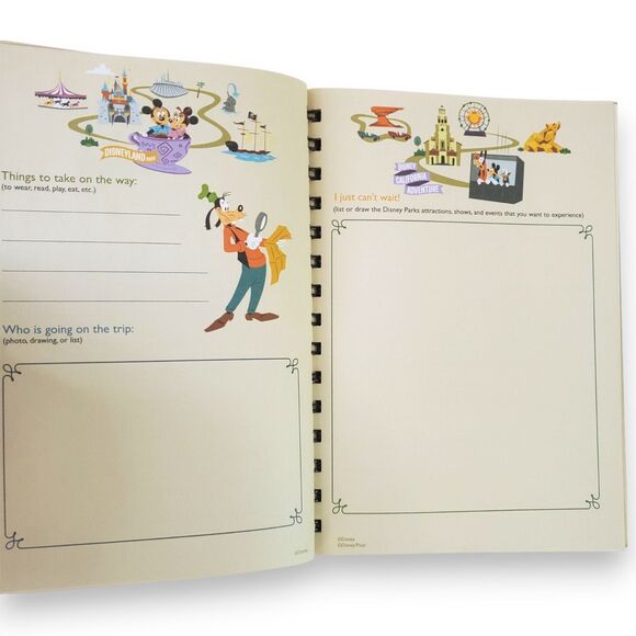 Disneyland Park Life Travel Journal 2020 Blank w/ Stickers Pandemic Era Rare - Picture 6 of 15